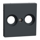 Schneider Electric - PLACA CENTRAL 2 HOLE TPM SYSTEM M ANTRACITA