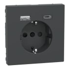 Schneider Electric - SCHUKO SO W USB A+C 3A TP SYSTEM DESIGN ANTRACITA
