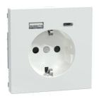 Schneider Electric - SCHUKO SO W USB A+C 3A TPB SYSTEM M BLANCO LOTO