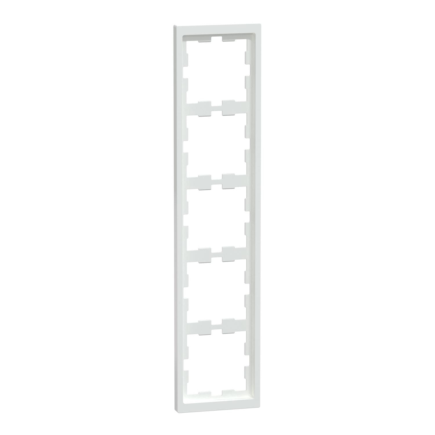Schneider Electric - MARCO DE CUBIERTA 5 MÓDULOS D-LIFE BLANCO LOTO
