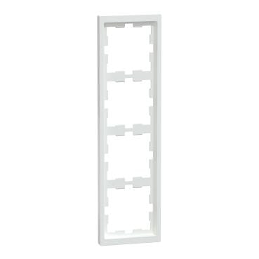 Schneider Electric - MARCO DE CUBIERTA 4 MÓDULOS D-LIFE BLANCO LOTO