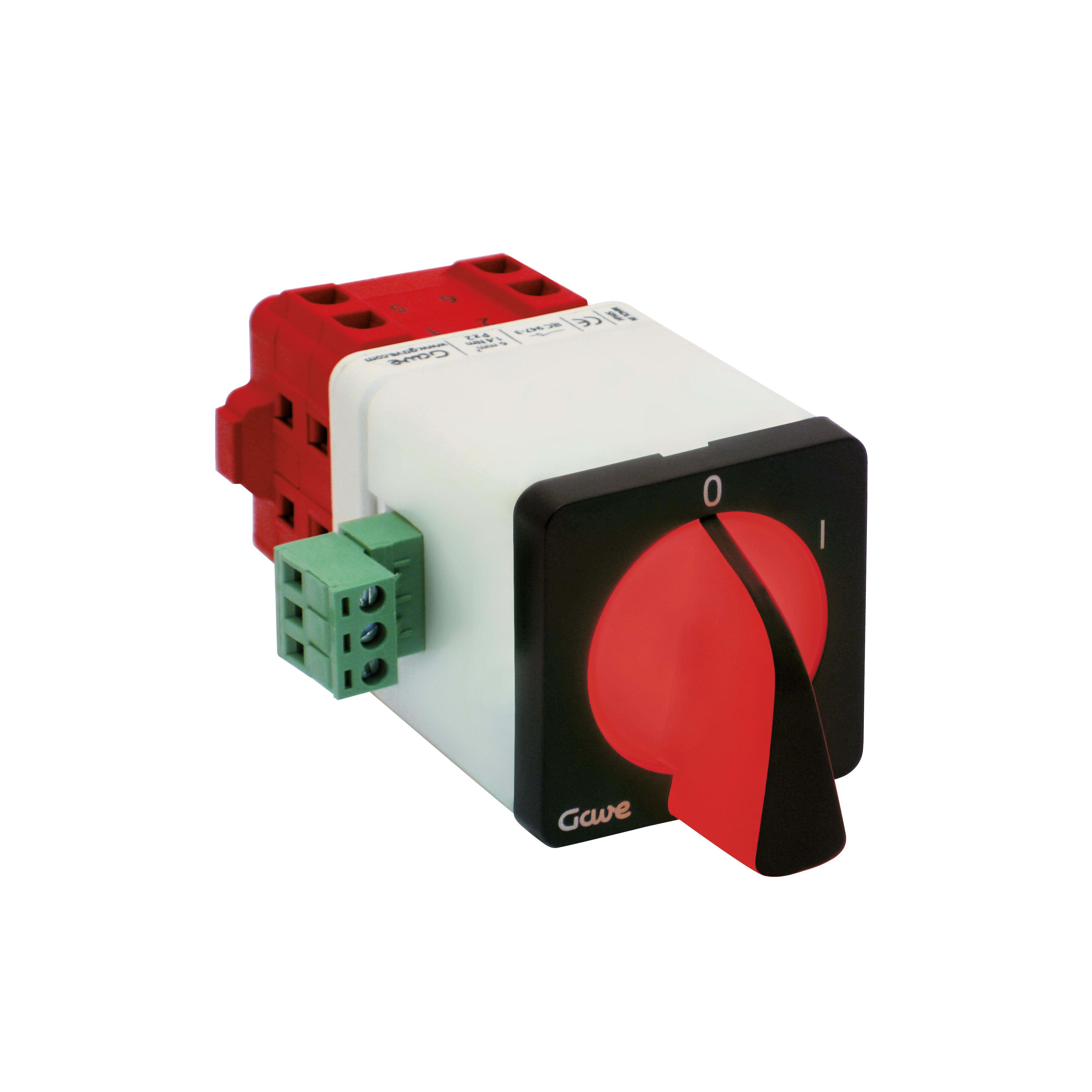 GAVE - INTERRUPTOR LUMINOSO ROJO/VERDE 230V 4P 32A