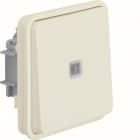 HAGER - PULSADOR INVERSOR CON IND LUM, BLANCO