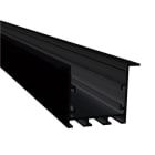 JISO - Disipador de calor Burgos L IP44 exterior aluminio Empotrado 2 metros para tiras de LED IP20/IP65 color negro garantía 5 años