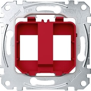 Schneider Electric - PLACA DE SOPORTE PARA CONECTOR JACK 2F ROJO