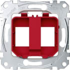 Schneider Electric - PLACA DE SOPORTE PARA CONECTOR JACK 2F ROJO