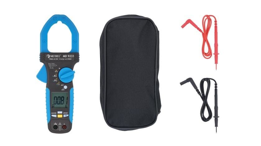 METREL - Pinza amperimétrica MD 9231 TRMS 1000A AC / DC para uso industrial