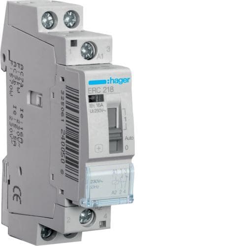 HAGER - Relé mando 16A 1 NA+1 NC 230V