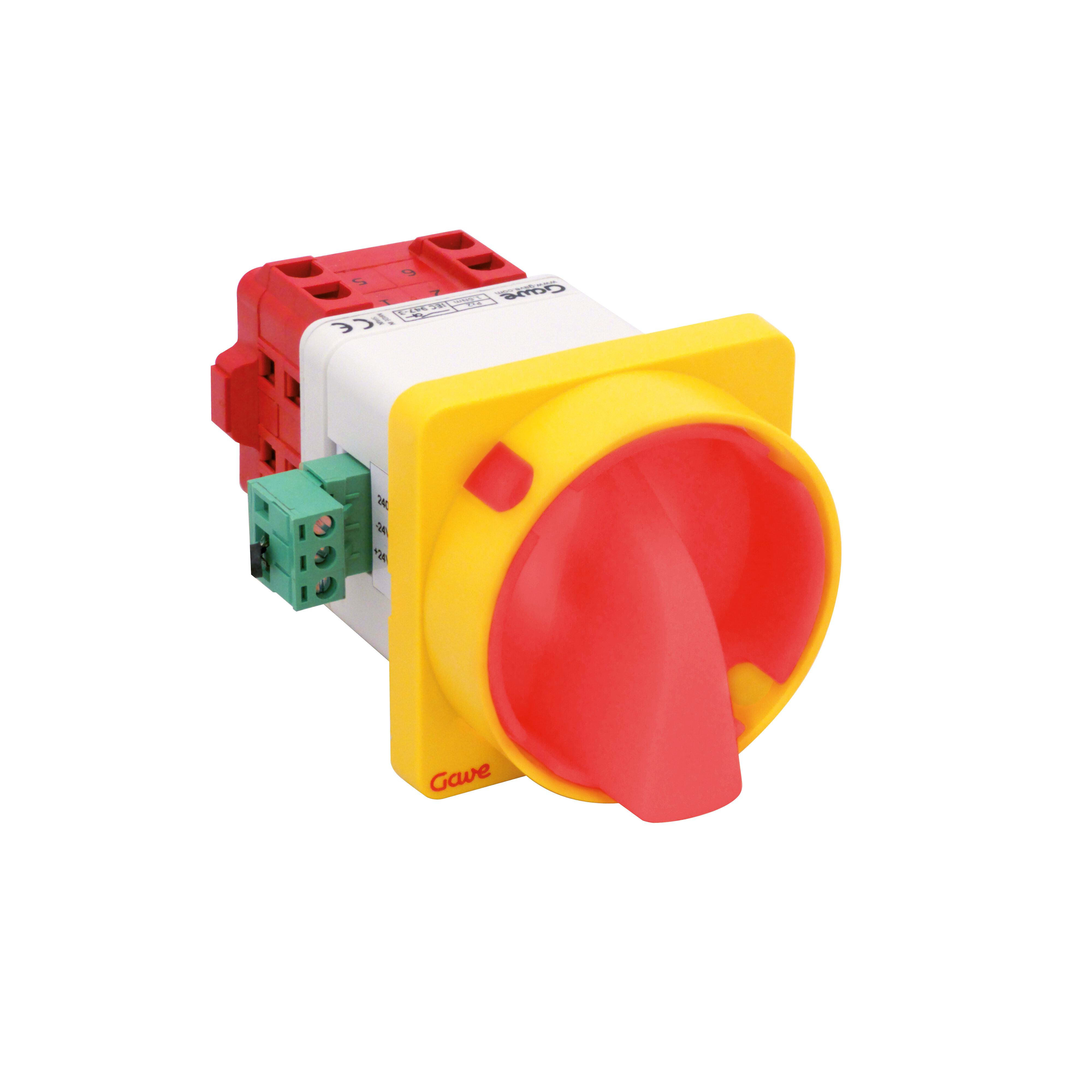 GAVE - INTERRUPTOR  LUMI. ROJO/VERDE 400V 4P 100A BLOQ.CAND.