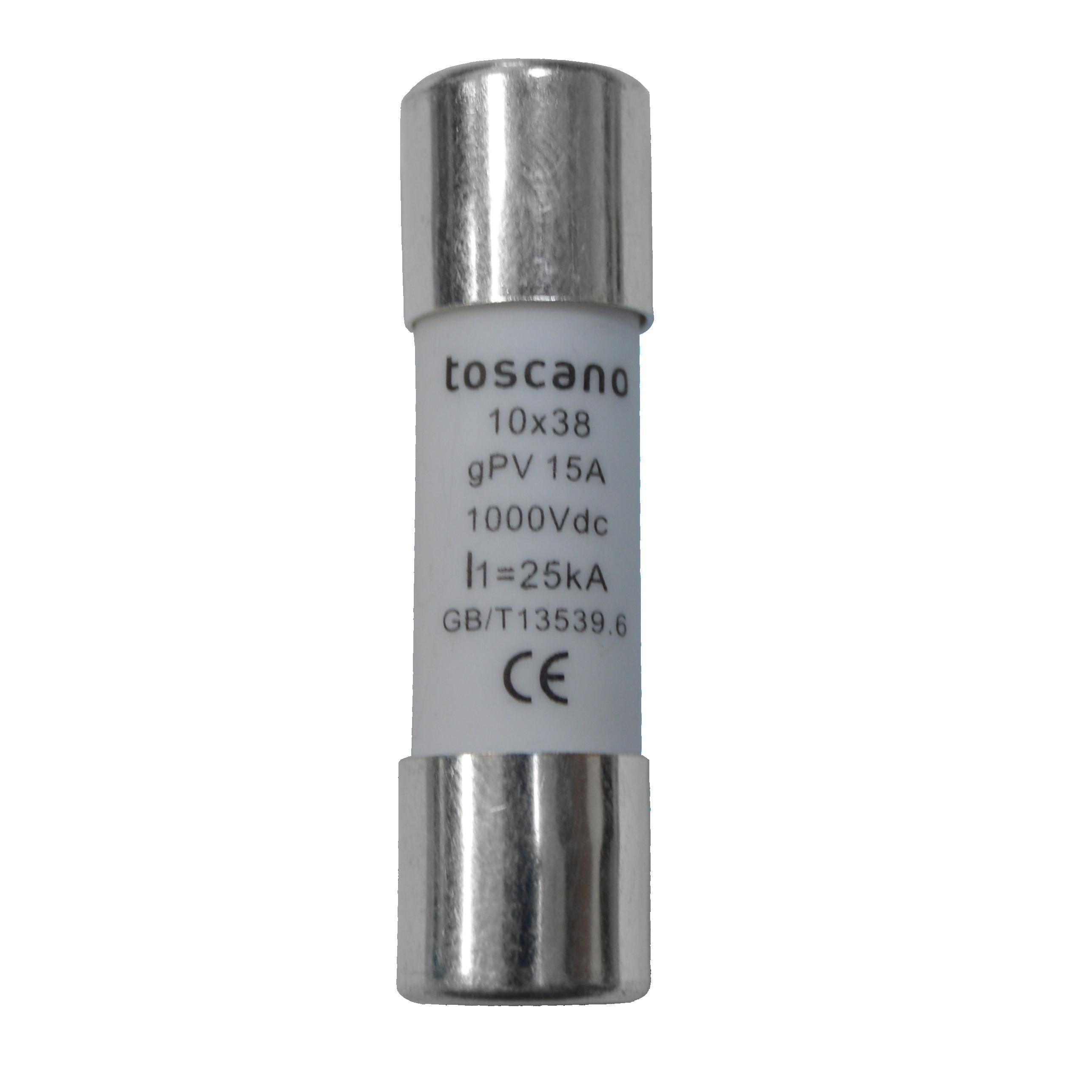 TOSCANO - FUSIBLE 15A DC 1000V 10x38