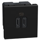 BTICINO - LW-BASE USB C+C 3A 15W 2M DK