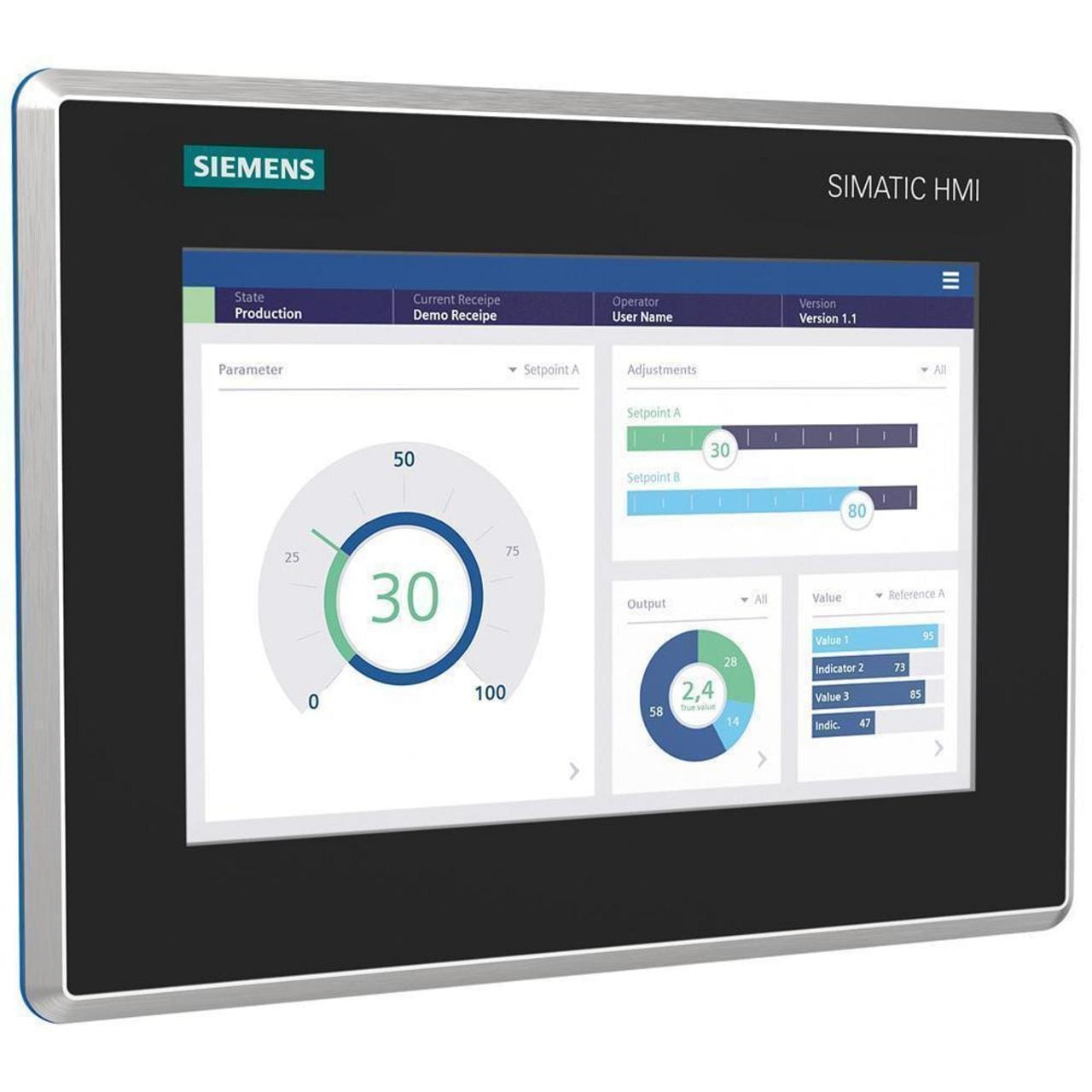 SIEMENS - PANTALLA HMI MTP1000 UNIFIED COMFORT HYGIENIC