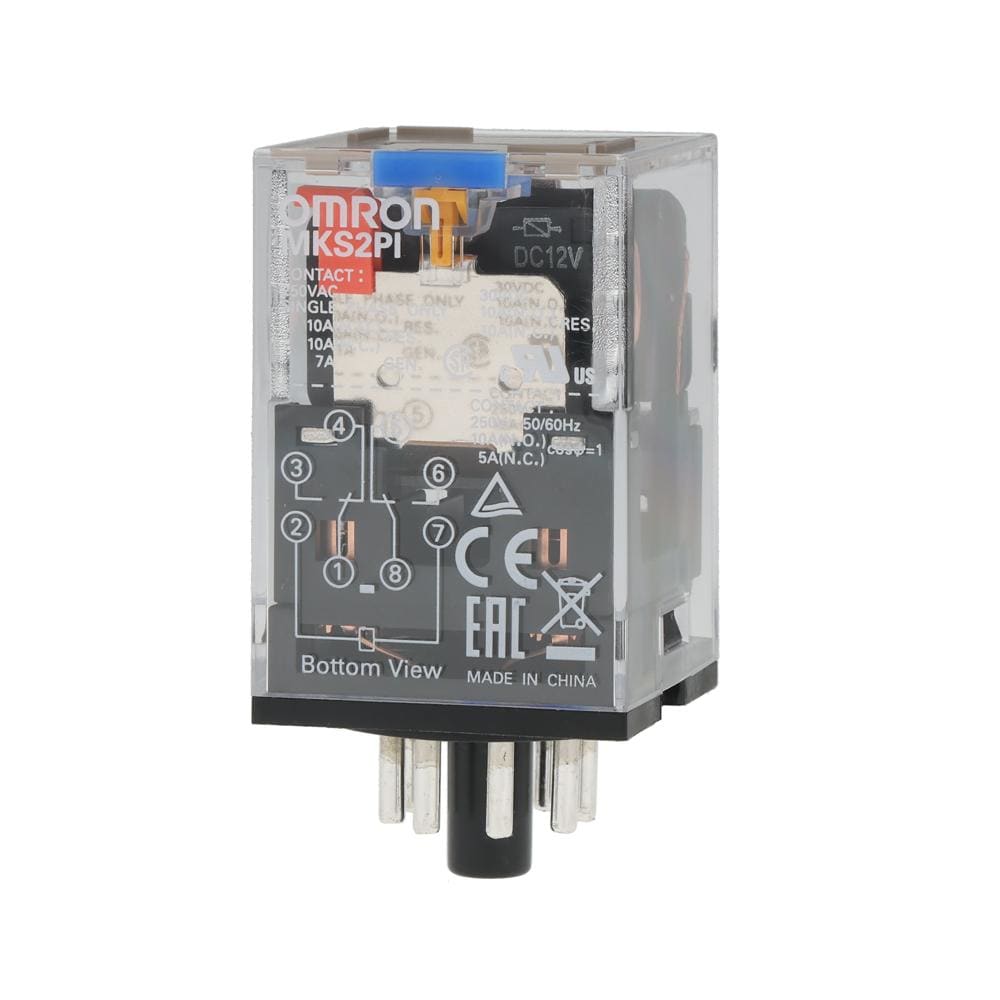 OMRON - MKS3PI-5 120VAC  RELÉ 3PDT 10A IND.MECN.PULSADOR-PRUEBA