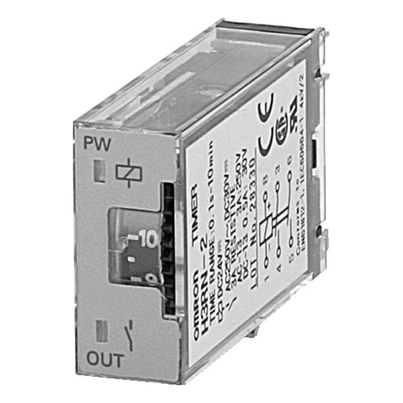 OMRON - H3RN-21 24VDC  TEMPZR.ENCHBL.0,1M-10H DPST-NO 3A 24V