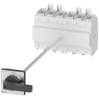 SIEMENS - 3LD2418-3VK11 SENTRON, INTERRUPTOR-SECCIONADOR 3LD, INTERRUPTOR PRINCIPAL, 6 POLOS, IU=250A, POTENCIA DE EMPLEO / CON AC-23 A A 400 V: 132 KW, FIJACIÓN EN BASE CON ACOPLAMIENTO DE PUERTA, ACCIONAMIENTO DE MULETILLA, NEGRO, FIJACIÓN POR 4 TALADROS DE LA MA