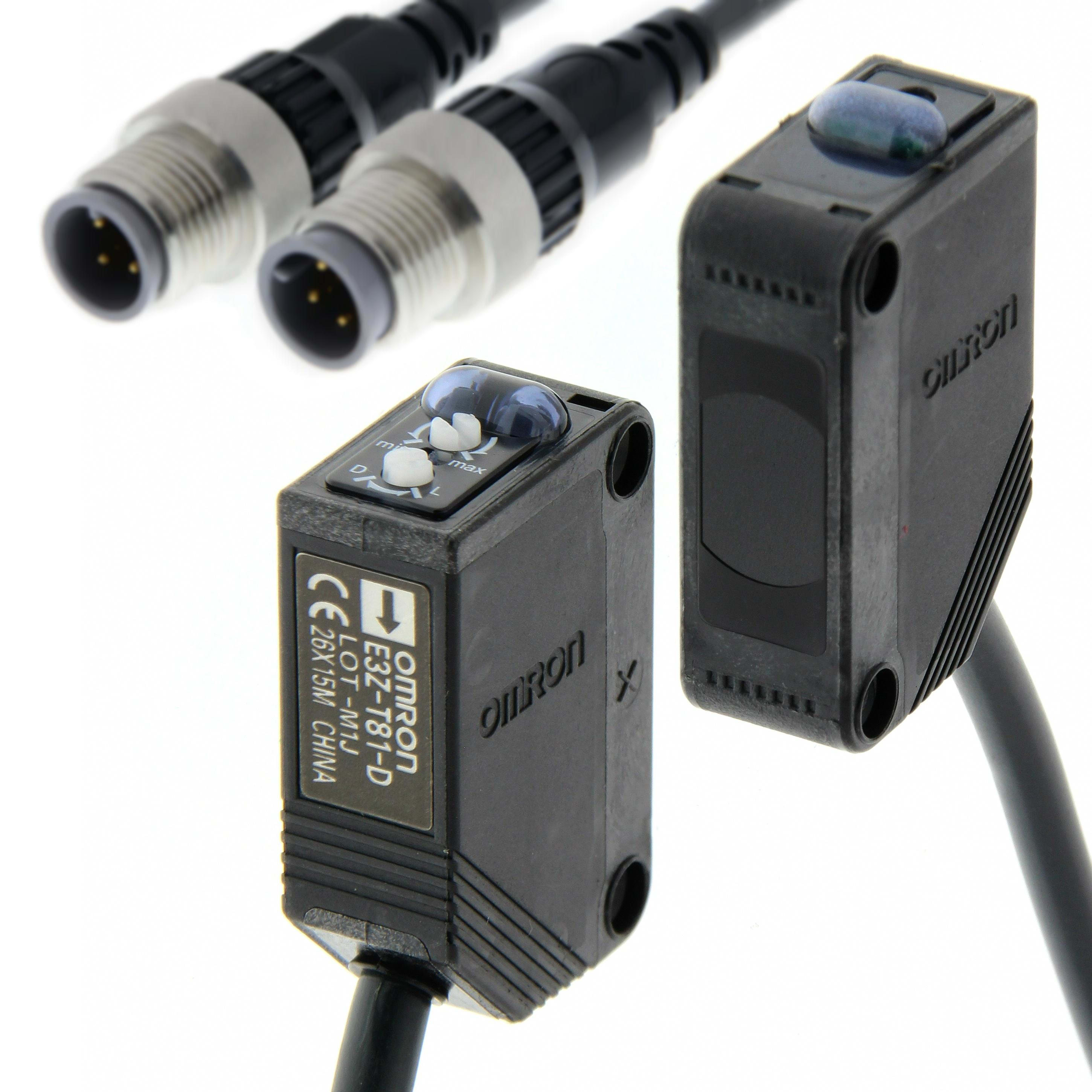 OMRON - E3ZT81M1J03MOMS SENSOR FOTOCÉLULA ECOLÓGICA 3 HILOS BARRERA 15M PNP 0,3M M12