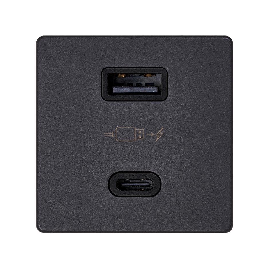 SIMON - CARGADOR USB DOBLE A+C 30W POWER DELIVERY GRAFITO SIMON 27