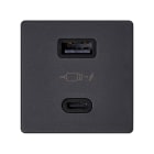 SIMON - CARGADOR USB DOBLE A+C 30W POWER DELIVERY GRAFITO SIMON 27