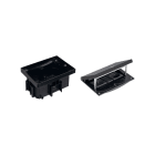 SIMON - KIT CAJA DE SUELO ESTANCA IP66 PAVIMENTO CON 2 BASES SCHUKO Y TAPA CIEGA ESTRECHA