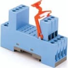 RELECO - BASE PANEL/RIEL DIN CONEX.DELANT.P/BORNA