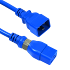 LEGRAND - Juego de 10 cables de alimentación C20-C19 de 2m con bloqueo de enchufe azul