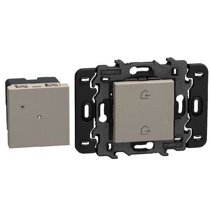 BTICINO - Starter pack para una instalación conectada Light Now w/Netatmo - Stone