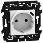 BTICINO - Base 2P+T+USB LightNow - cargador USB Tipo C integrado - 2módulos - Blanco