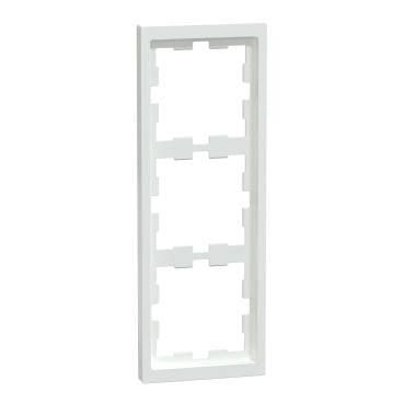 Schneider Electric - Marco 3 elementos, D-Life, Blanco Artico