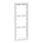 Schneider Electric - Marco 3 elementos, D-Life, Blanco Artico