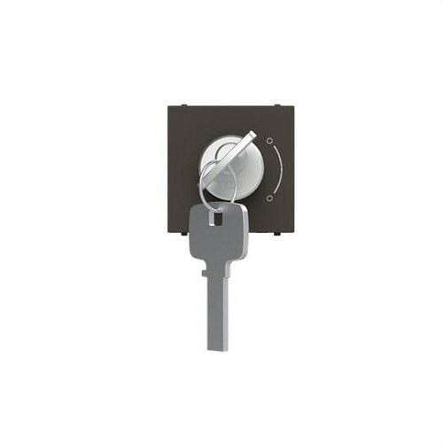 NIESSEN - Interruptor llave 2 posiciones 2 módulos antracita