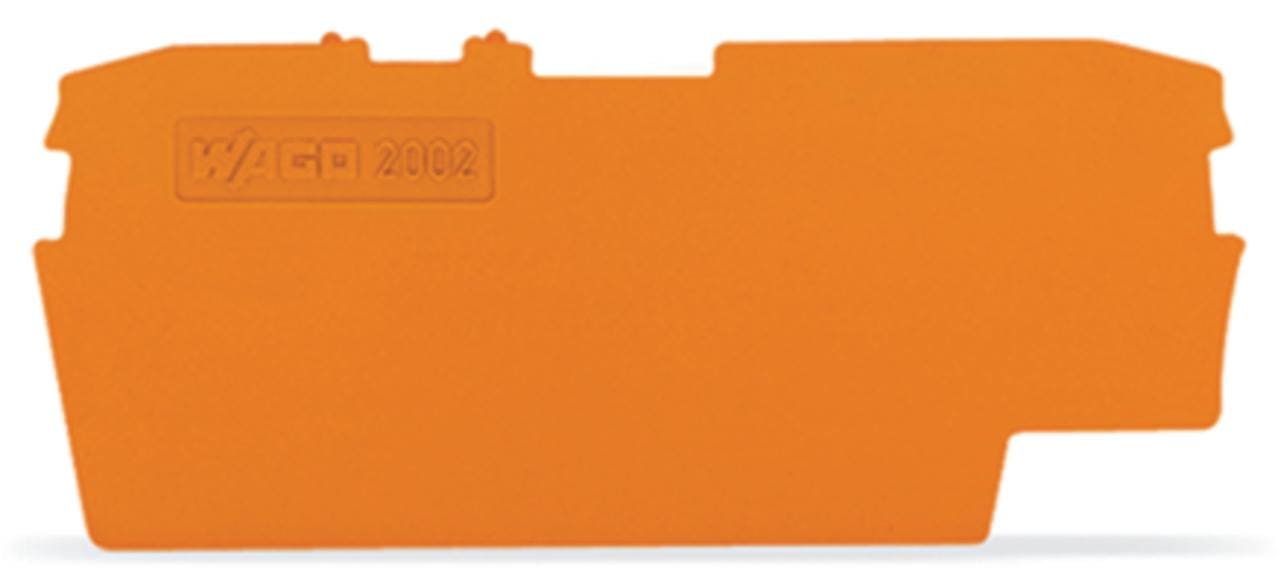WAGO - Placa final e intermedia;espesor 1 mm;naranja