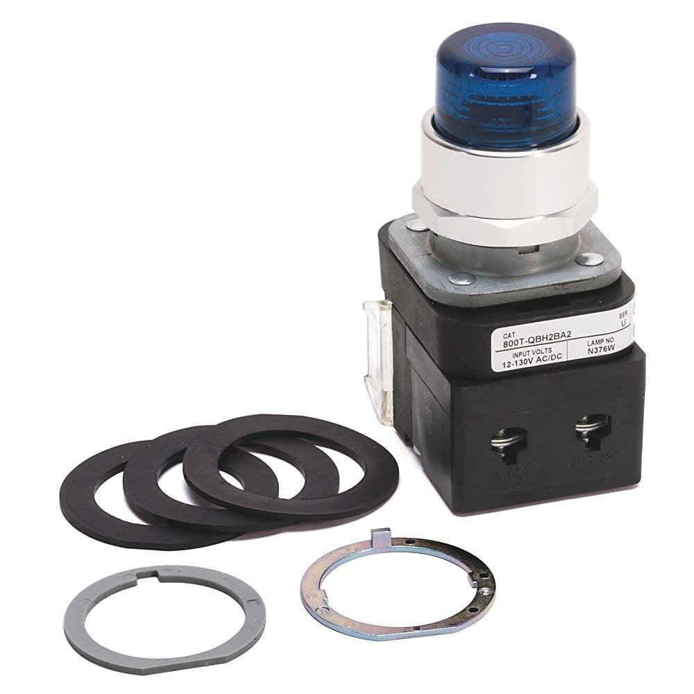 ROCKWELL - BOTÓN PULSADOR ILUMINADO 800T-QBH2BX 30mm