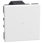 BTICINO - Interruptor/regulador con neutro Light Now w/Netatmo - 2 módulos - Blanco