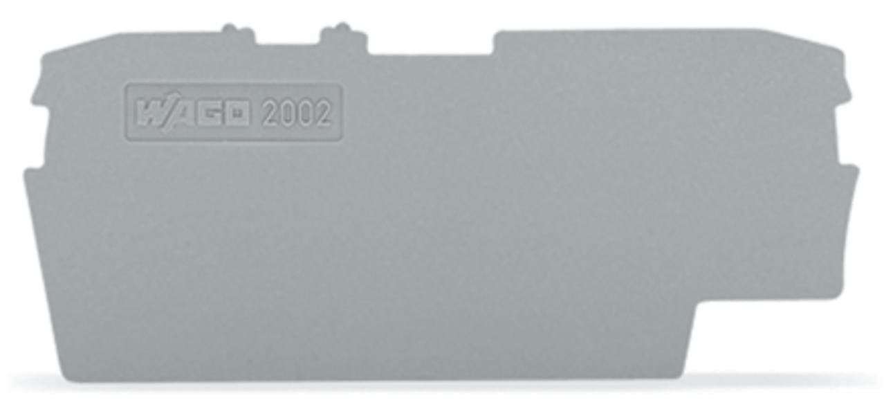 WAGO - Placa final e intermedia;espesor 1 mm;gris