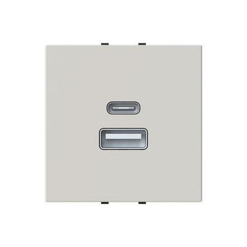 NIESSEN - Cargador USB-A+C 15W 2 módulos duna