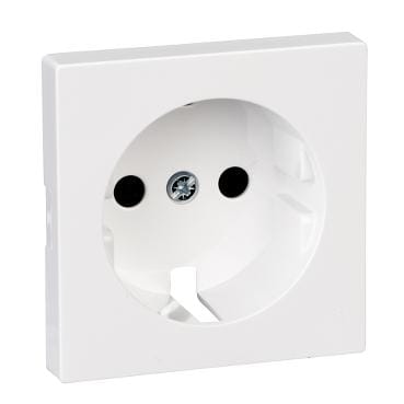 Schneider Electric - Tecla enchufe accesoria para schuko System M, Blanco Activo Antibacteriano