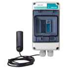 TOSCANO - Caja de PVP 12 elementos con módulo GSM-8, 8ED/4SR 220VAC, montaje carril DIN, con batería interna y antena incluida + magnetotérmico 2x16A