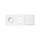 SIMON - Kit frontal 3 elementos 1 base + 1USB C + A + 1pers + 1tec blanco mate