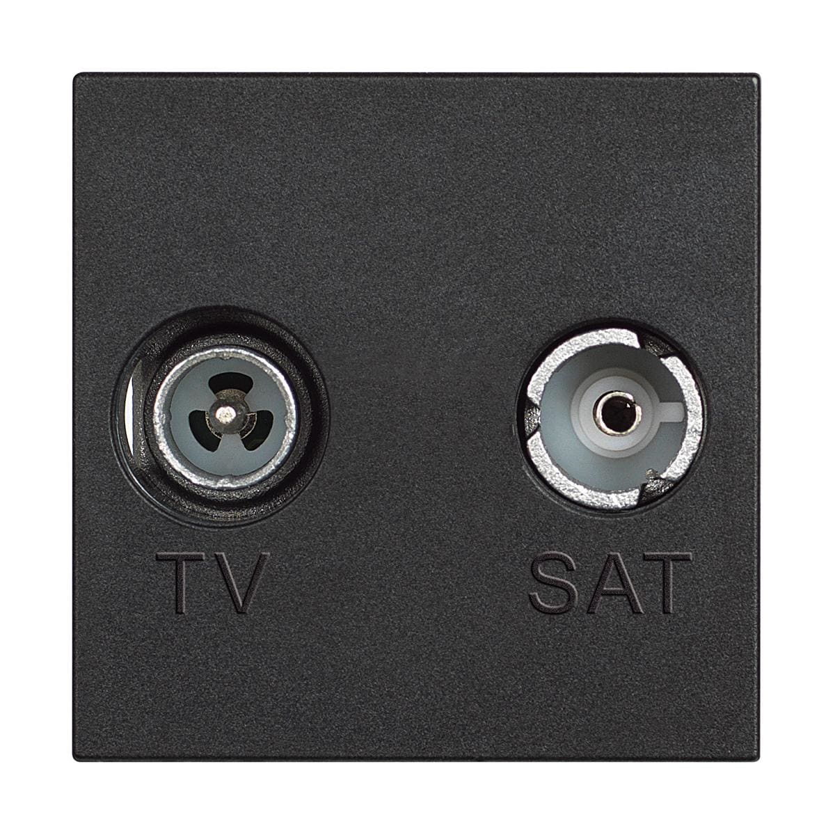 BTICINO - Base de televisión Classia - TV/R-SAT - única - Dark - 2mod