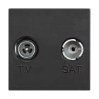 BTICINO - Base de televisión Classia - TV/R-SAT - única - Dark - 2mod