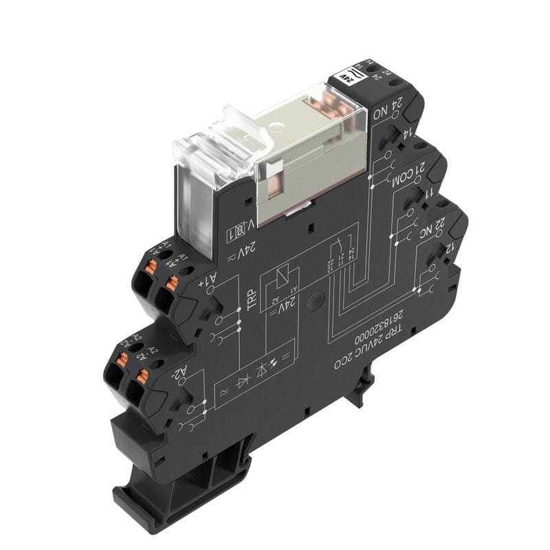 WEIDMULLER - Módulo de relé 2 contacto AgNi 120V UC ±10 % 8A PUSH IN