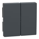 Schneider Electric - Tecla doble System M, Antracita