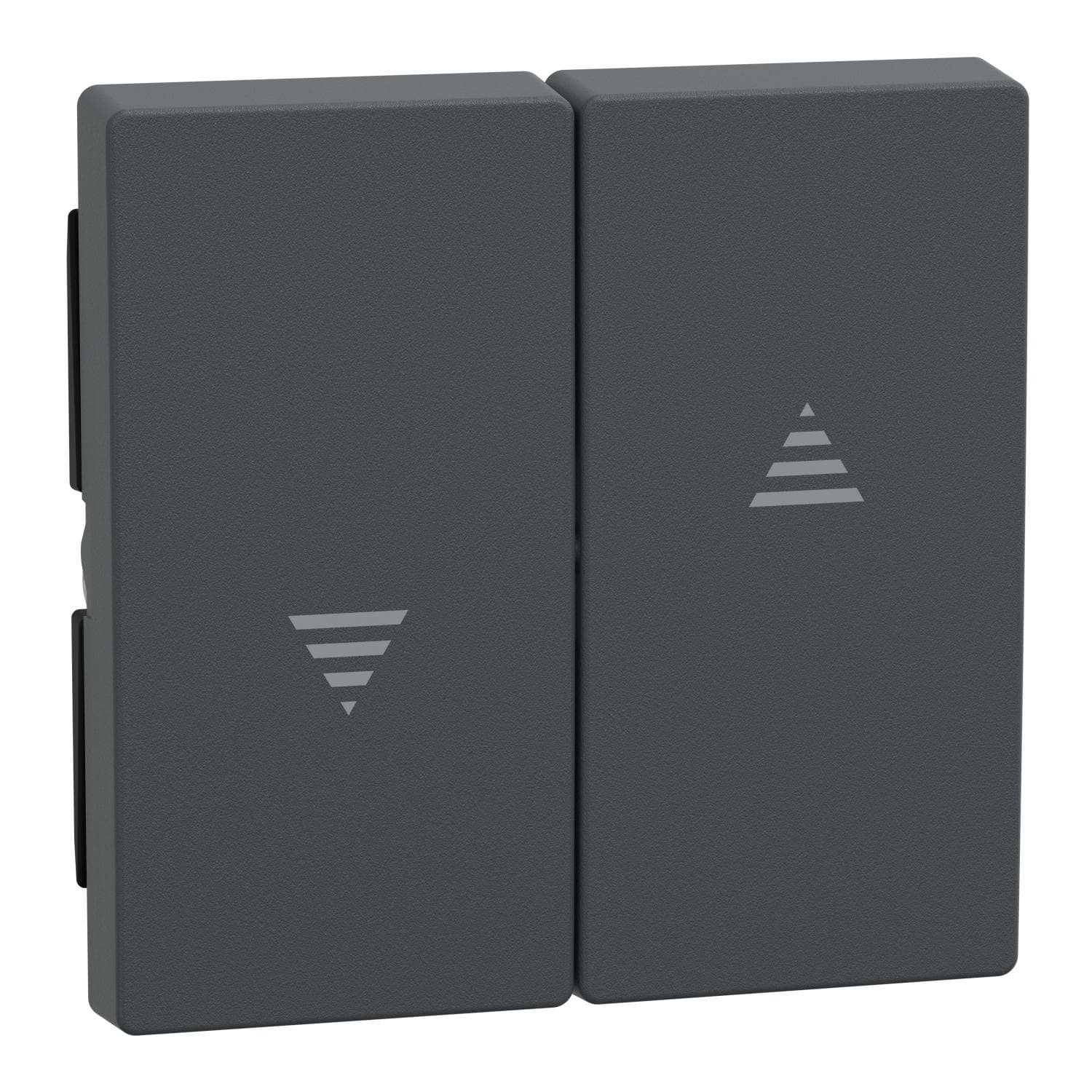 Schneider Electric - Tecla para interruptor y pulsador de persianas System M, Antracita