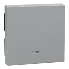 Schneider Electric - Tecla con visor System M, Aluminio