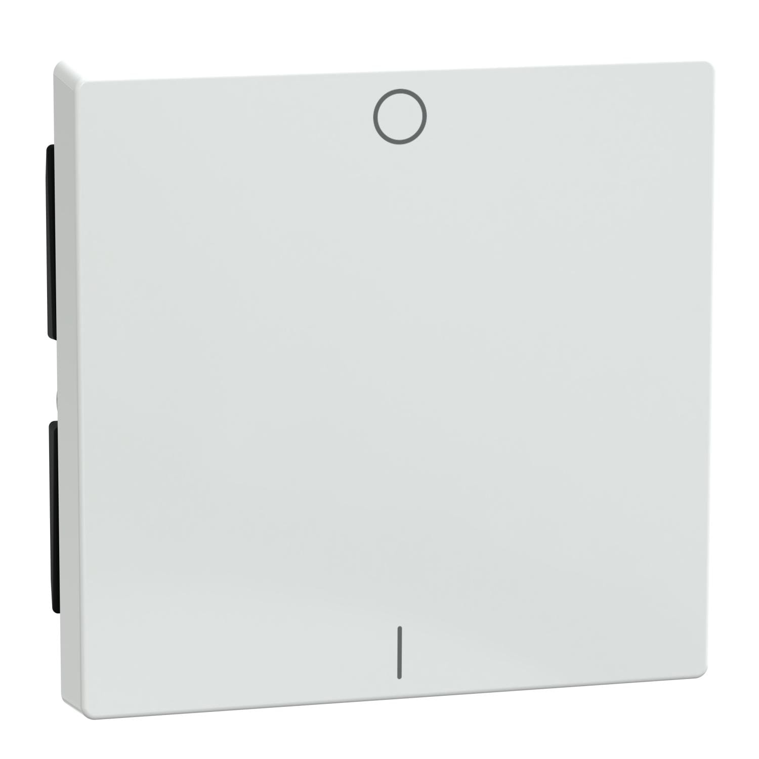 Schneider Electric - Tecla simple marcado 1/0 System M, Blanco Activo Antibacteriano