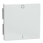 Schneider Electric - Tecla simple marcado 1/0 System M, Blanco Activo Antibacteriano