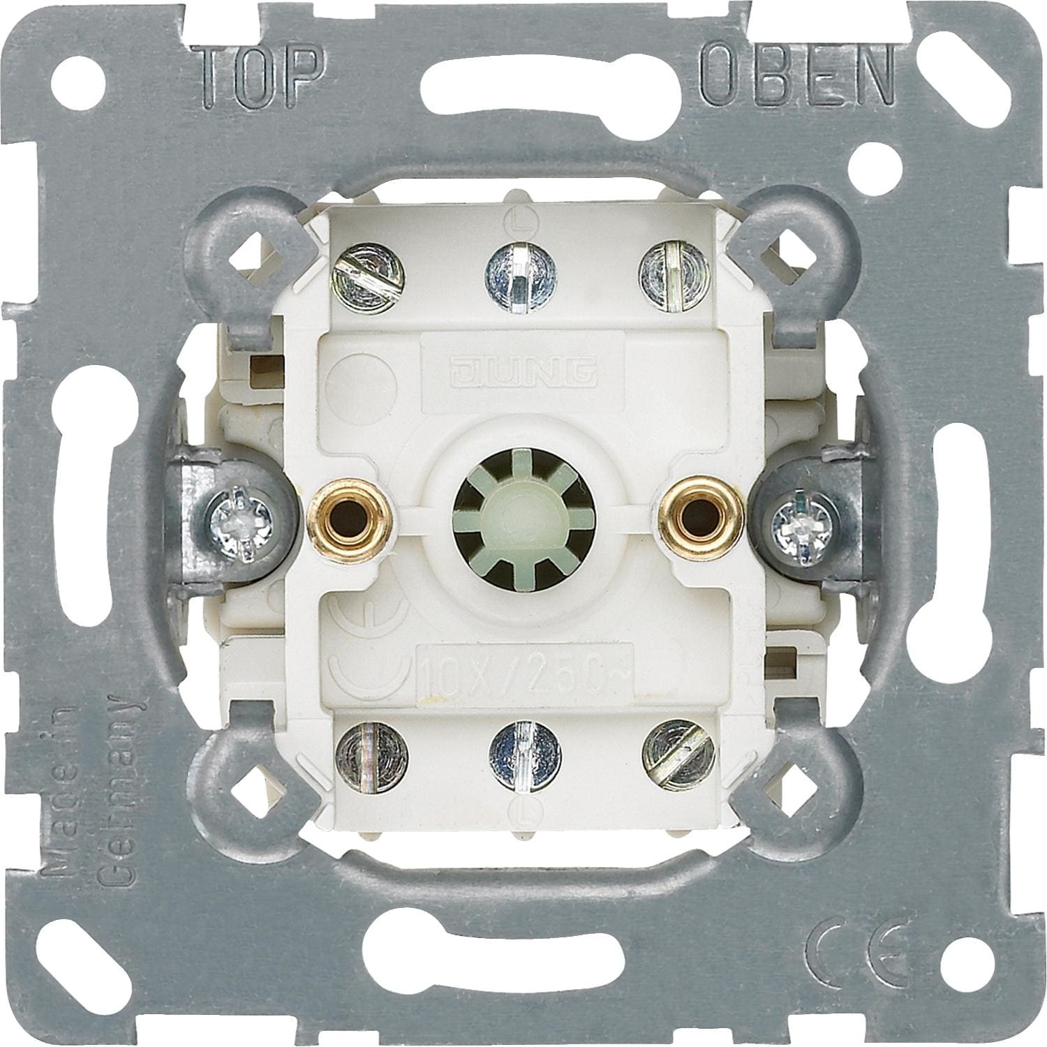 Schneider Electric - Inserto conmutador rotativo conmutador/pulsador para persianas enrollables, 2 polos