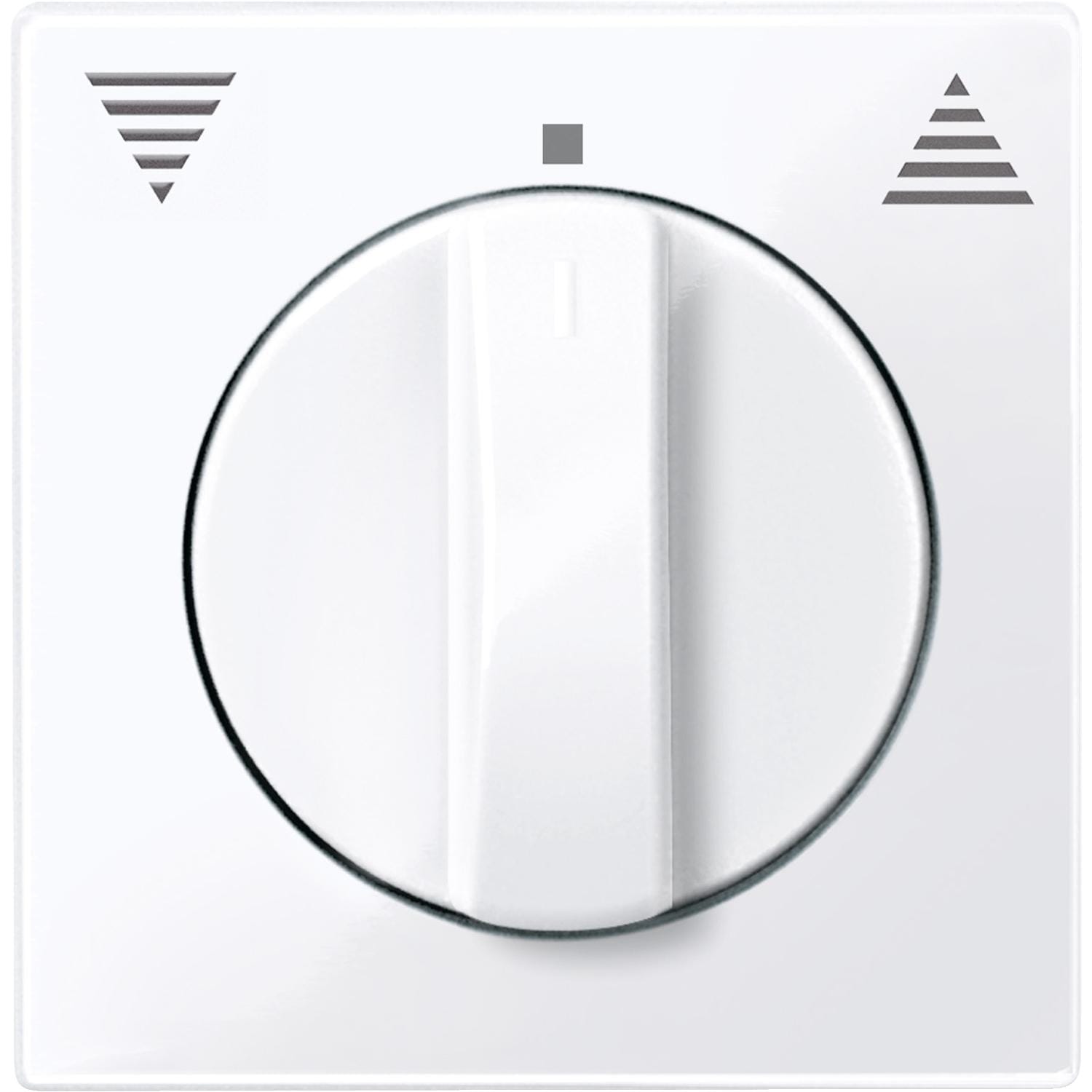 Schneider Electric - Carátula, System M, para control giratorio de persianas, blanco activo antibacteriano