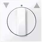 Schneider Electric - Carátula, System M, para control giratorio de persianas, blanco activo antibacteriano