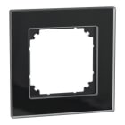 Schneider Electric - Marco 1 elemento, System M-Plan cristal, Negro